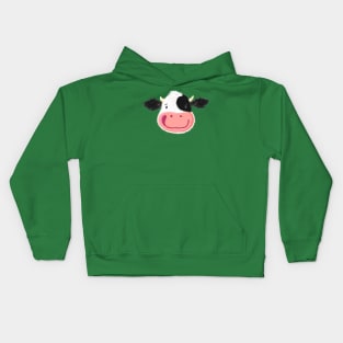 Cute Smiling Dairy Cow Kids Hoodie